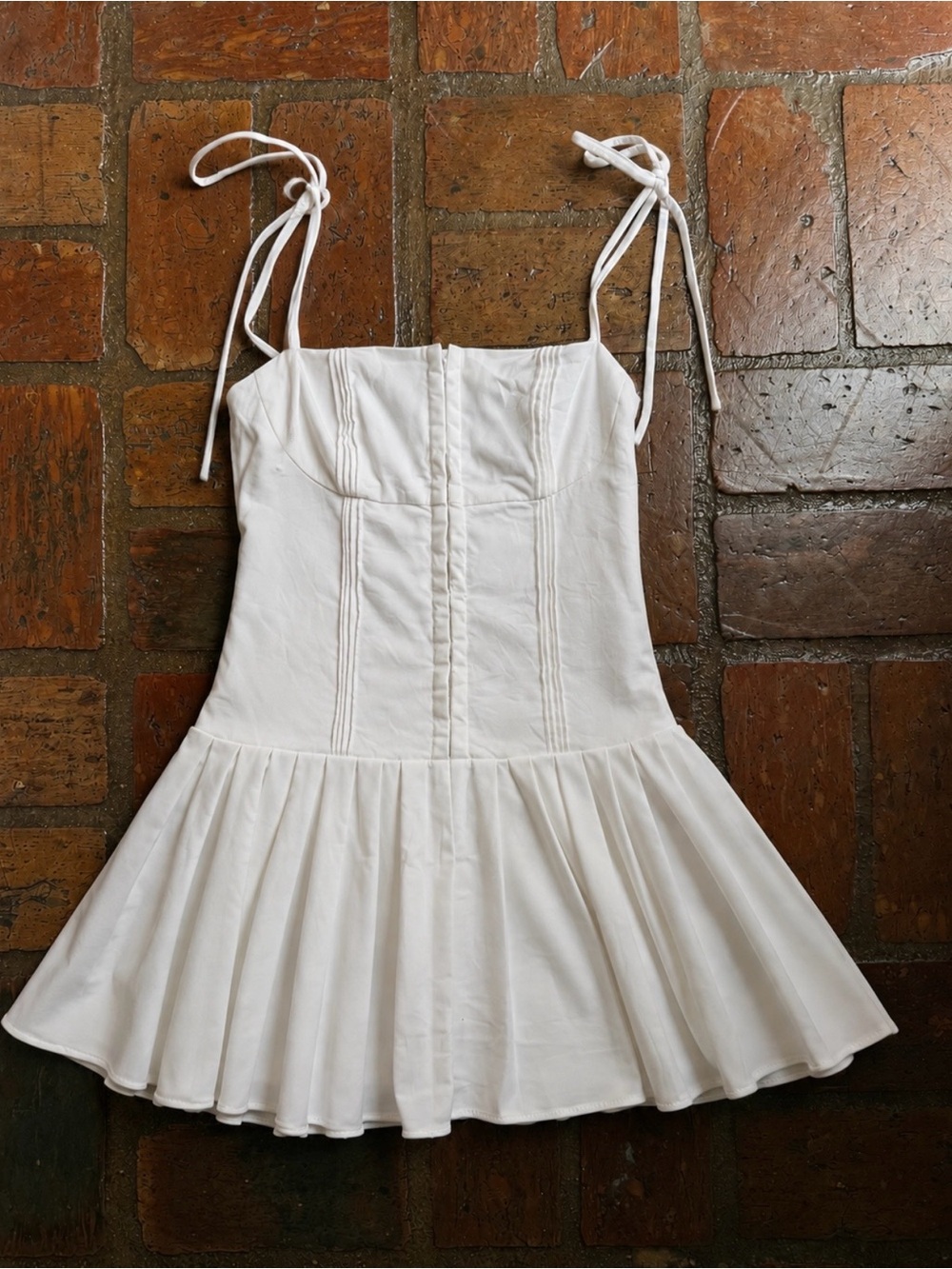 Edikted white mini corset dress